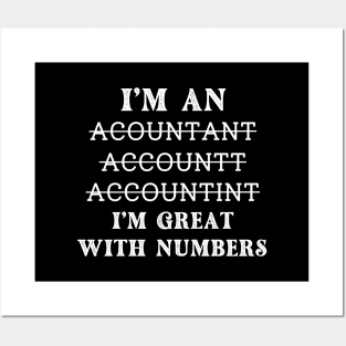 Funny accountant life women thank you tax accountant day Posters and Art